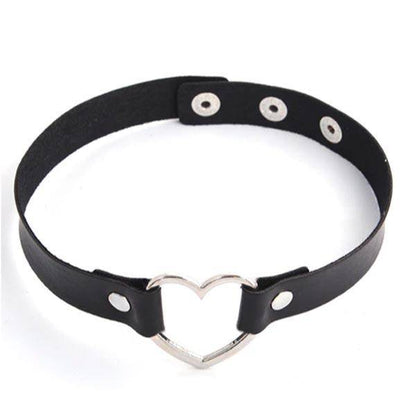 Choker Halsband (Ring oder Herz)