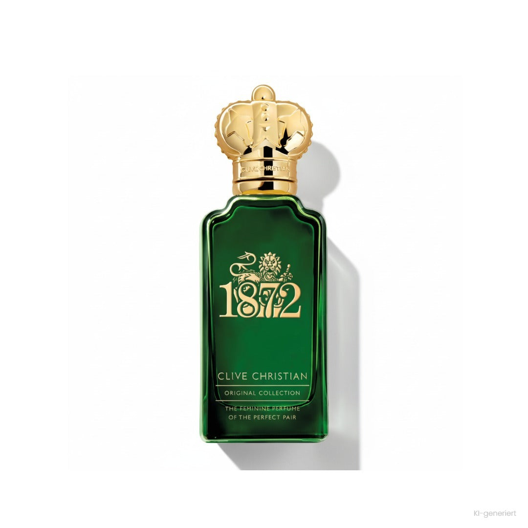 Clive Christian Original Collection 1872 Feminine Parfum 50 ml, grüner Flakon mit goldener Krone