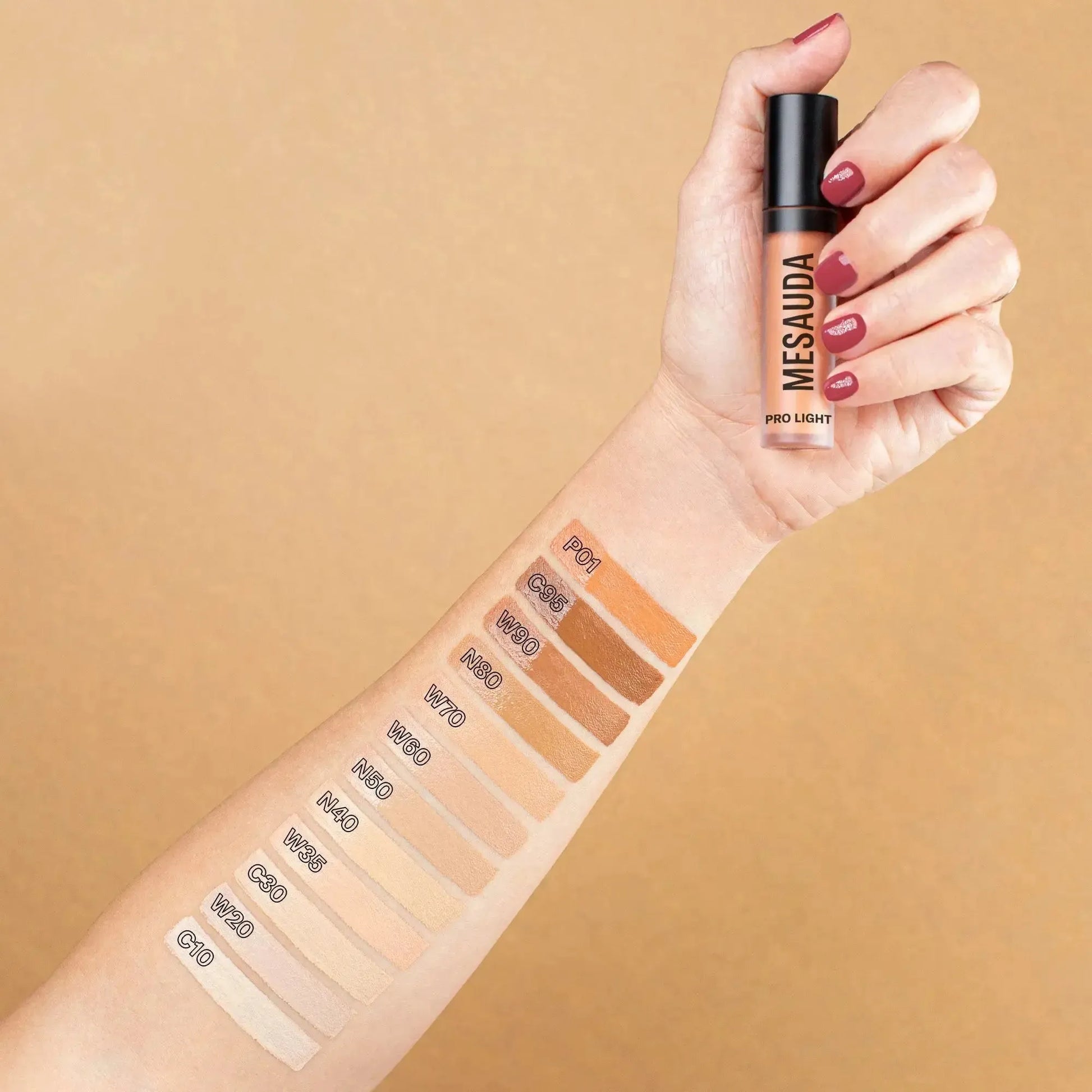 MESAUDA CONCEALER MOISTURIZING FLUID PRO LIGHT CONCEALER - BLACK ELIXIR - Maison de Parfum
