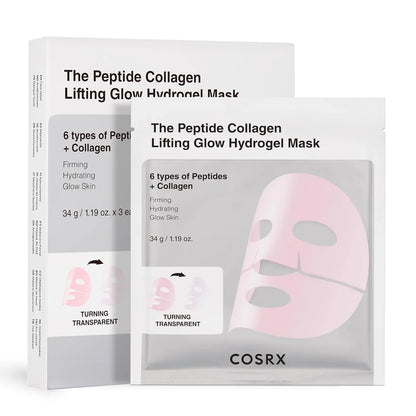 COSRX the Peptide Collagen Lifting Glow Hydrogel Mask 3 St.