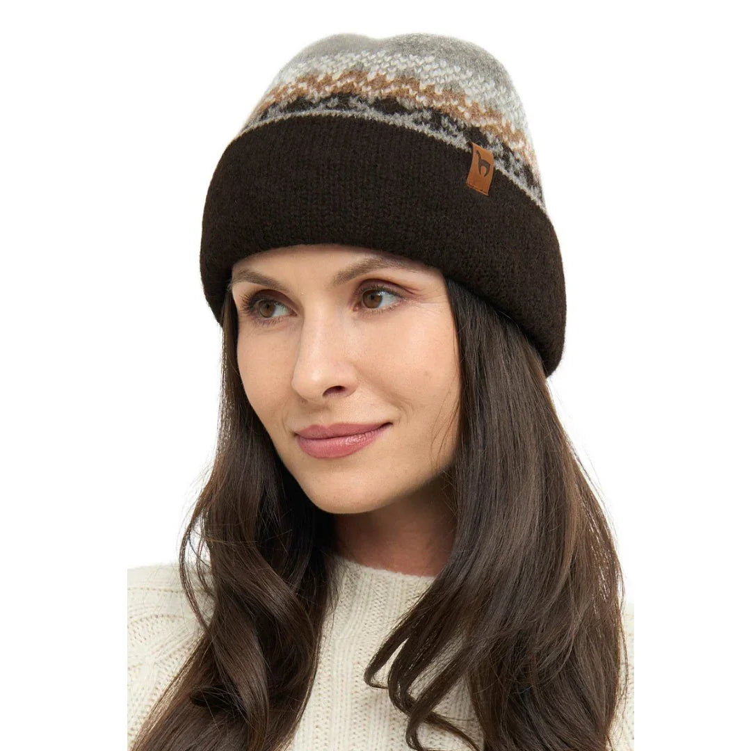 Apu Kuntur - Alpaka Mütze NATURA – Wendemütze aus 100% - ungefärbt