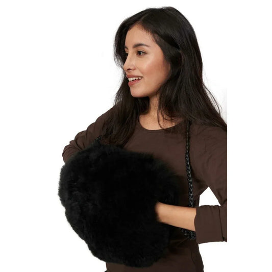 Apu Kuntur - Alpaka Muff – Luxus Handwärmer aus 100% Alpaka Fell