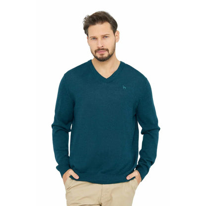 Apu Kuntur - Edler Herren-Pullover aus 100% Baby Alpaka - V-Kragen