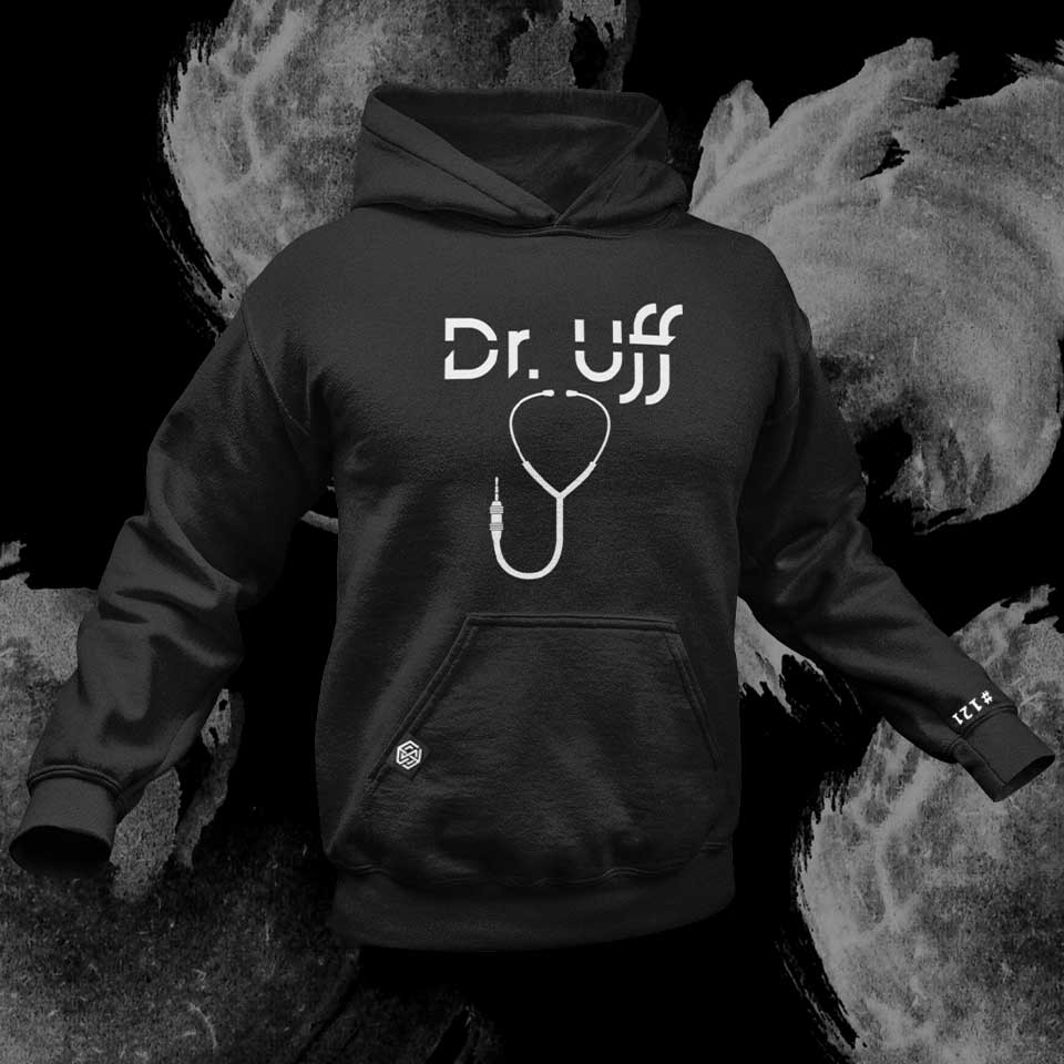 Dr. Uff Premium Hoodie (schwarz)