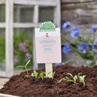 Saatgruß "Gummistiefel sind meine Pumps"