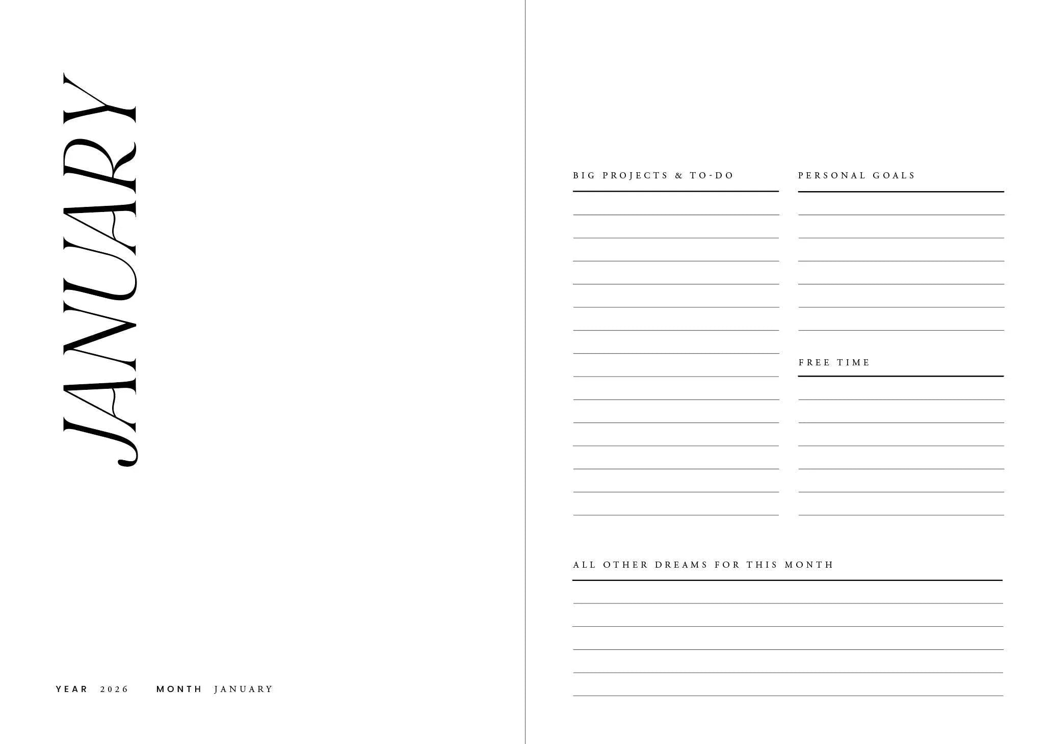 Cozy Publishing - Gemütlicher Planer 2026 | Nachthimmel – „Ziele nach dem Mond, Liebling“ | Kalender