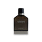Schwarzer Eau de Nuit Parfumflakon mit silbernen Details, Herren Duft, Produktfoto