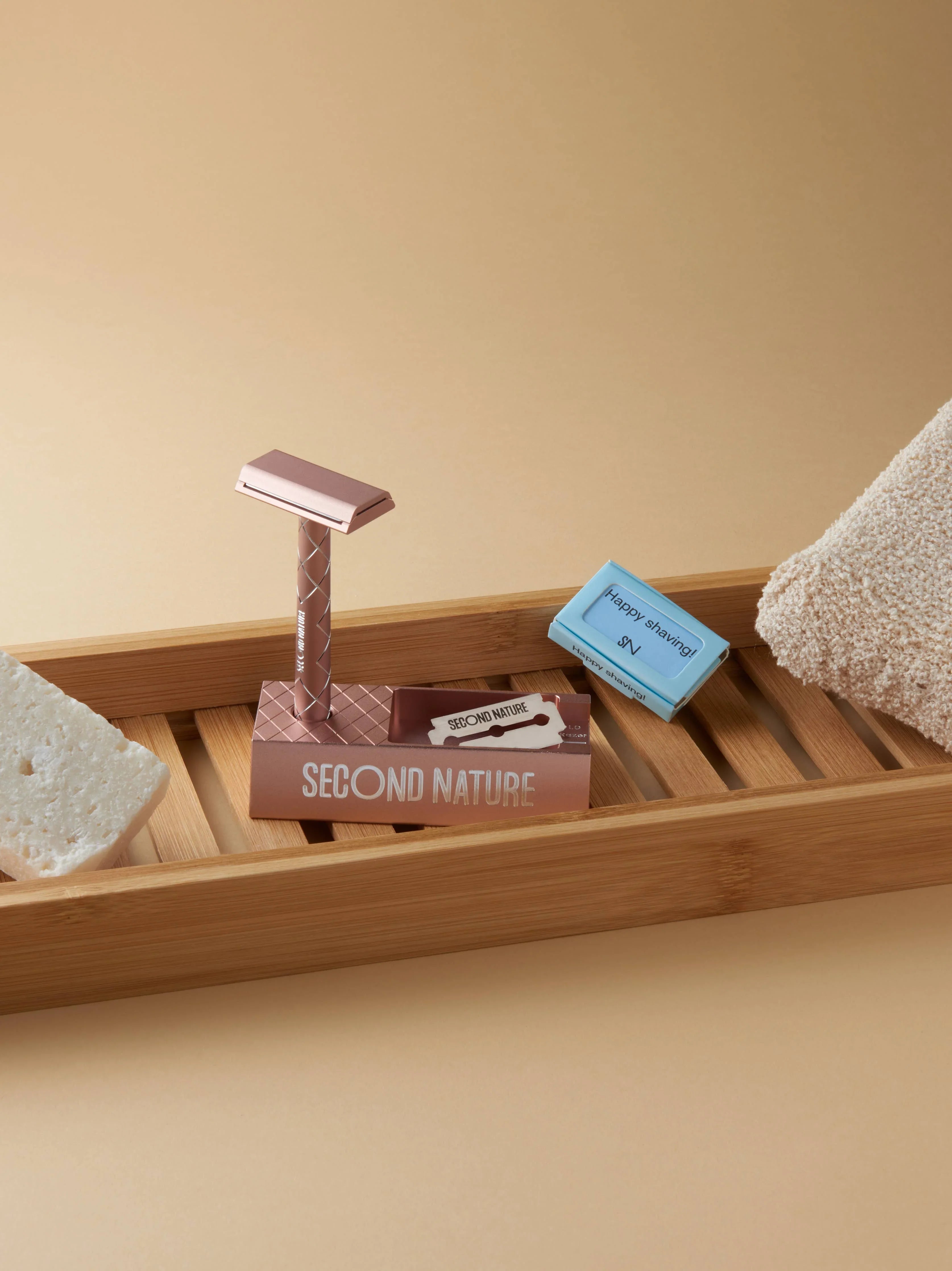 Rasierset - Rasierhobel mit Ständer und Klingen -