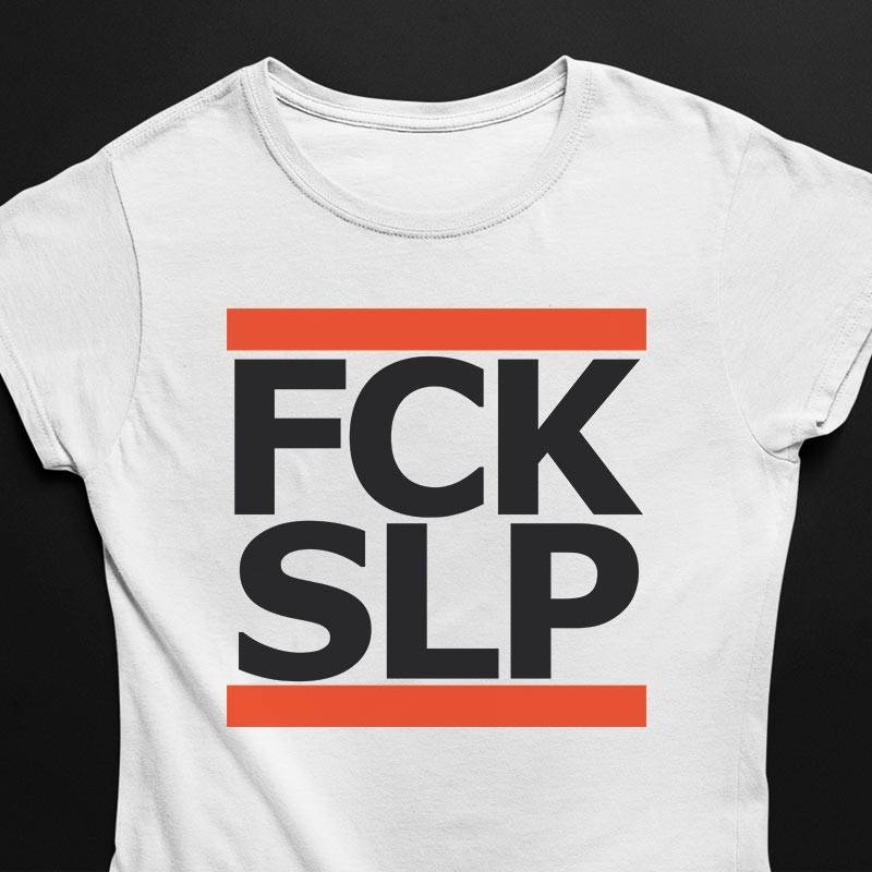 FCK SLP / F*ck Sleep T-Shirt (schwarz oder weiß / Frauen)