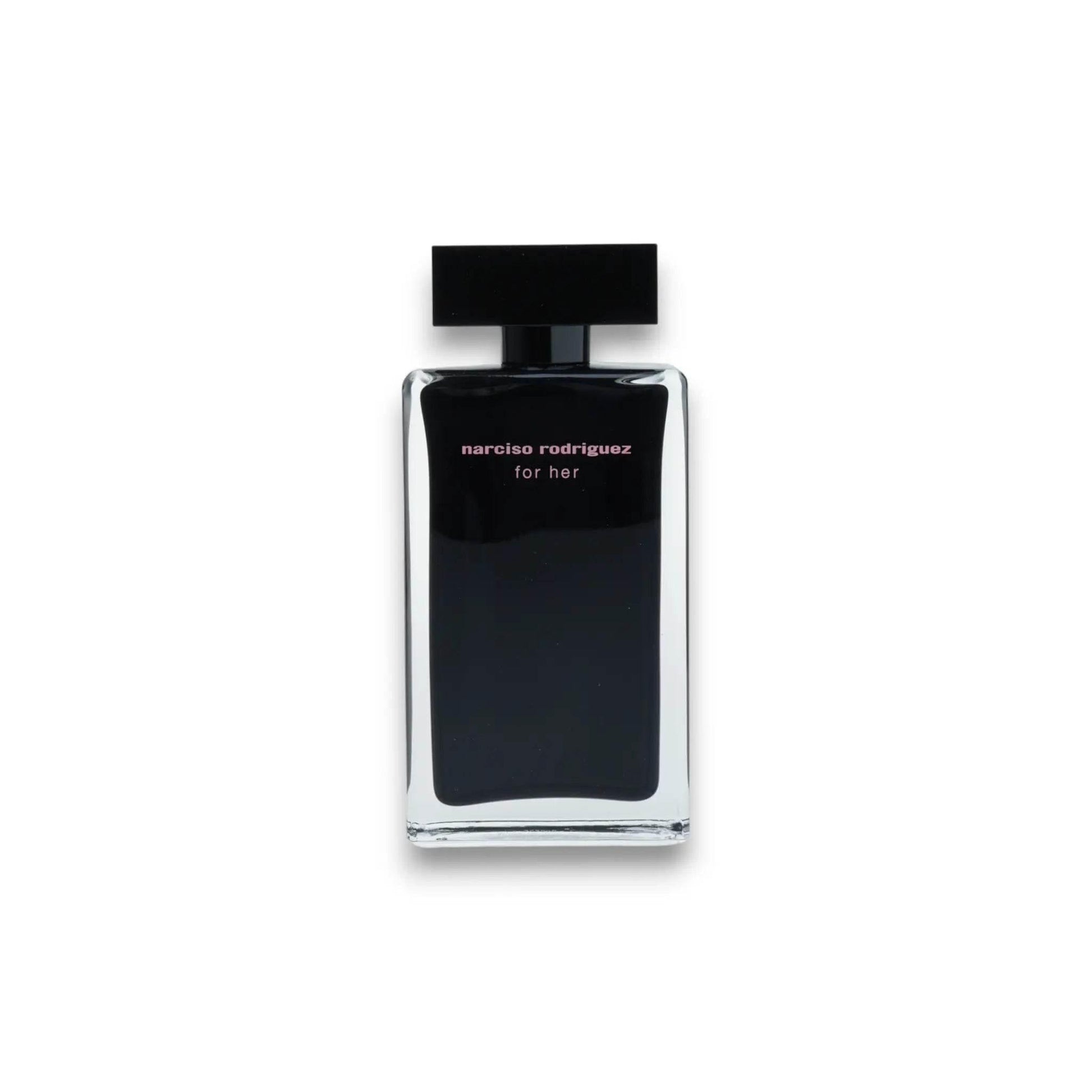 Schwarzer Flakon Eau de Toilette Narciso Rodriguez for her, luxuriöses Damenparfum