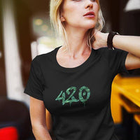 420 T-Shirt (schwarz / Frauen)
