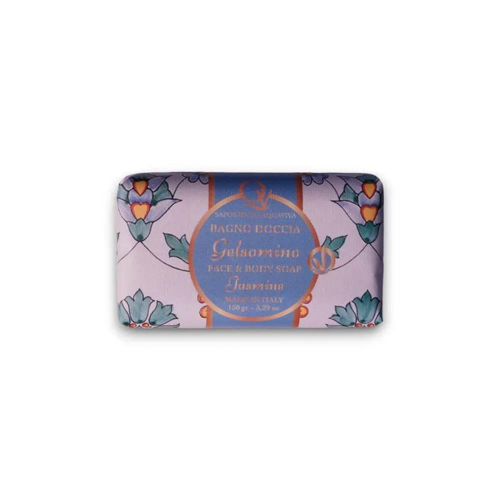 Saponifico Aquaviva Gelsomino Face & Body Soap - BLACK ELIXIR - Maison de Parfum