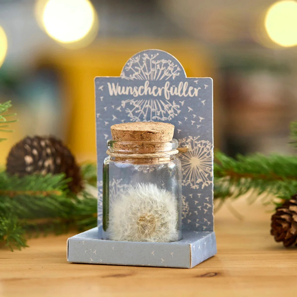 Wunscherfüller – Pusteblume im Glas