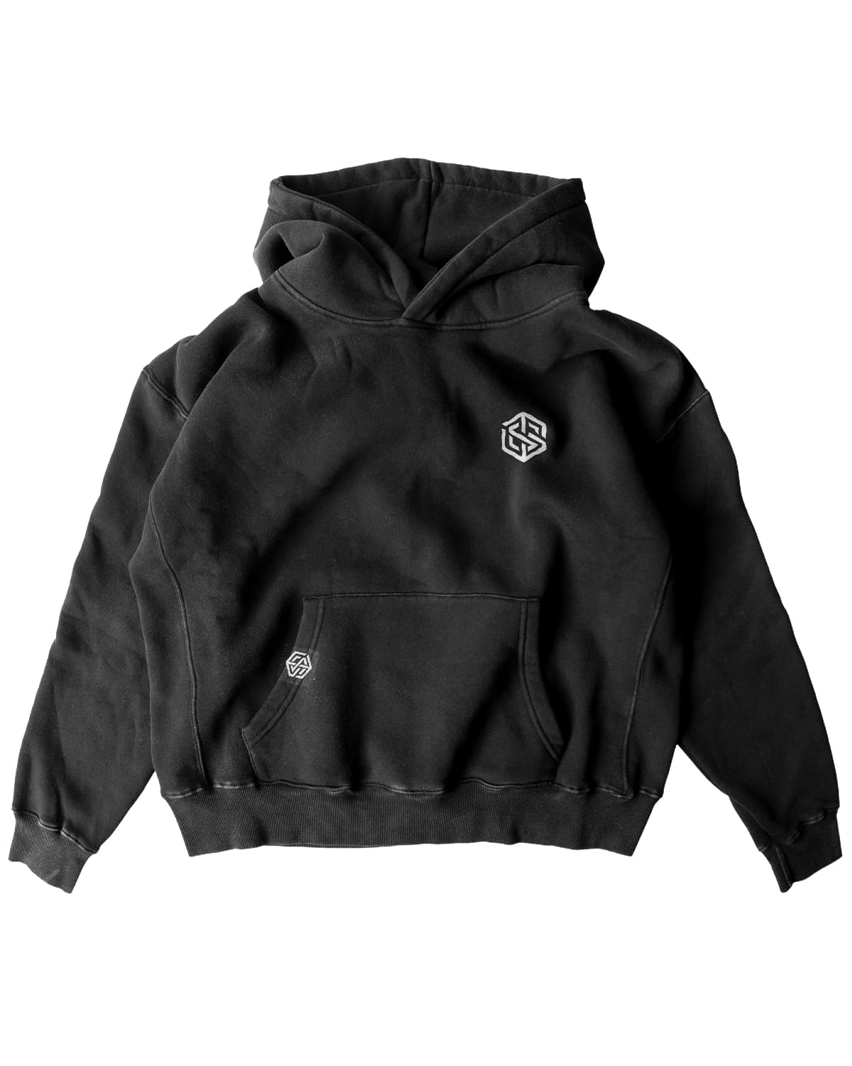 Happiness Ultra Heavy Hoodie (unisex, schwarz)