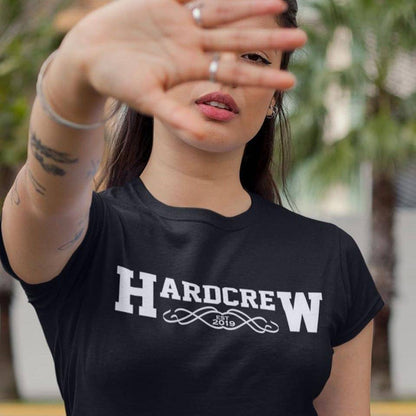 Hardcrew Premium T-Shirt (schwarz oder weiß / Frauen)