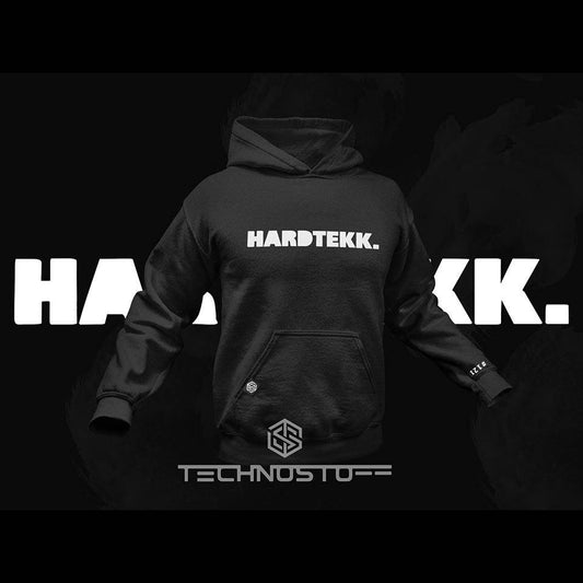 Hardtekk Block Premium Hoodie (schwarz)