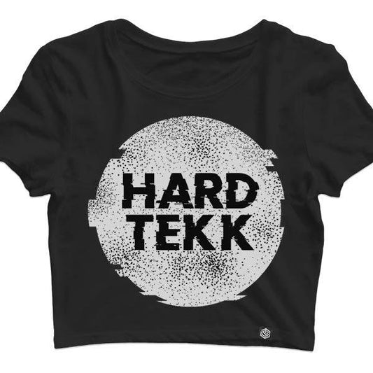 Hardtekk Circle Crop Top (schwarz)