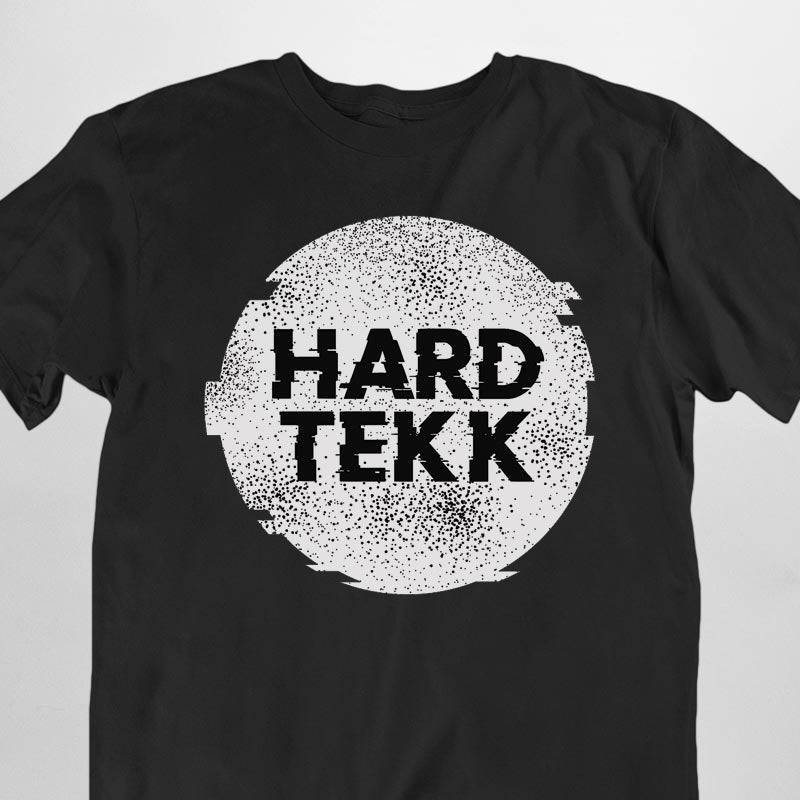 Hardtekk Circle T-Shirt (schwarz / unisex)
