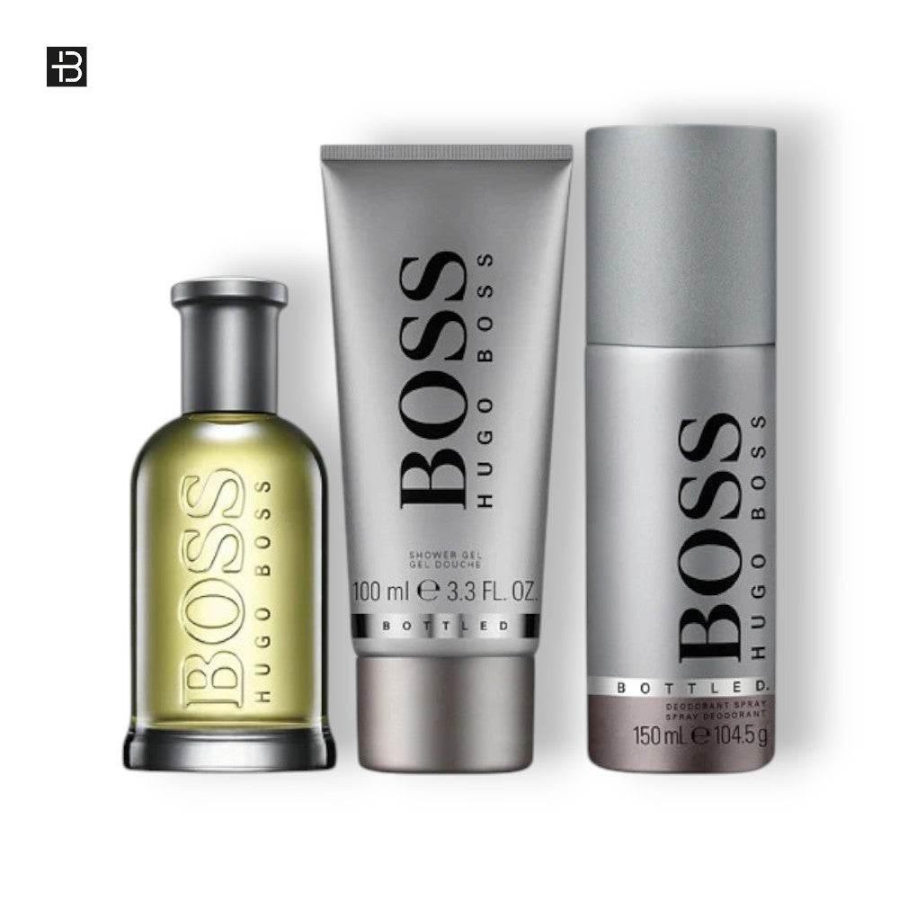 Hugo Boss Bottled Eau de Toilette Set 100 ml - BLACK ELIXIR - Maison de Parfum