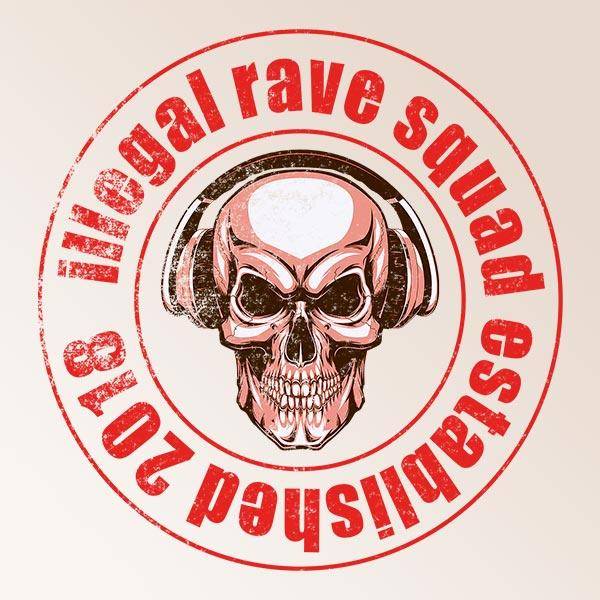 Illegal Rave Squad Premium T-Shirt (schwarz / Frauen)