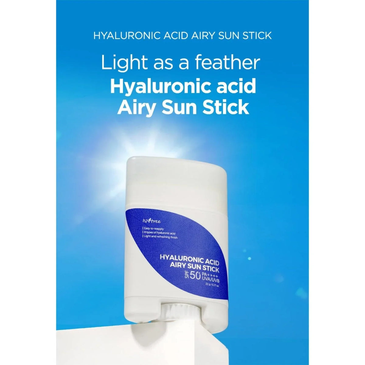 Isntree Hyaluronic Acid Airy Sun Stick SPF 50 - 22g