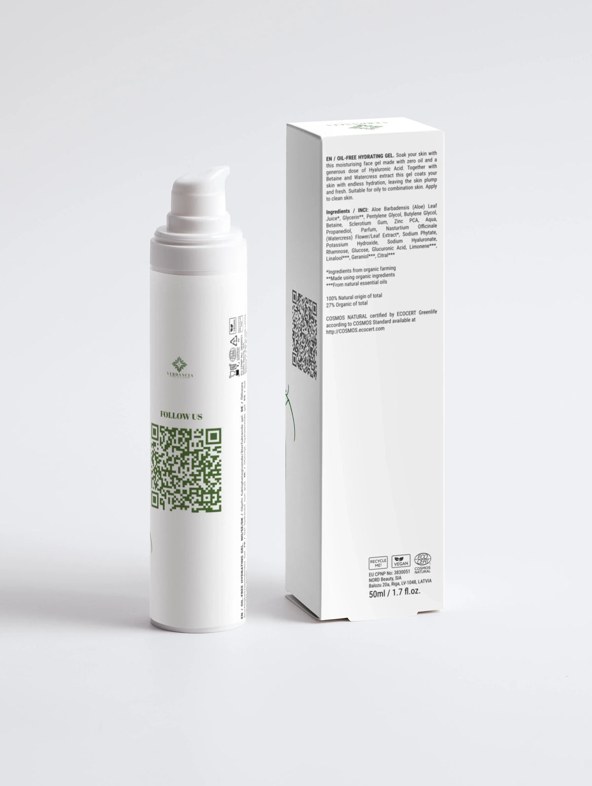 Oil-Free Hydrating Gel – Feuchtigkeitspflege | Aloe, Zink & Hyaluronsäure