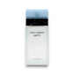 Flakon Dolce & Gabbana Light Blue Eau de Toilette, minimalistisches Glasdesign, hellblauer Deckel