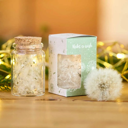 Wunscherfüller mit Pusteblumen-Schirmchen