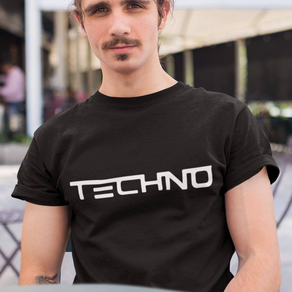 Techno T-Shirt (schwarz oder weiß / unisex)