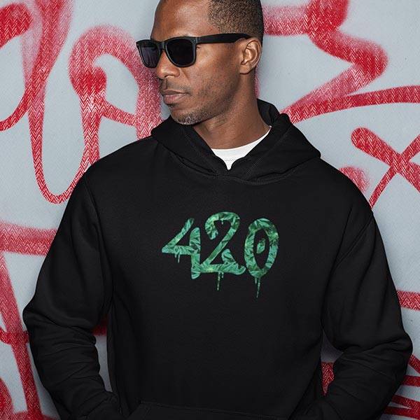 420 Premium Hoodie (schwarz)