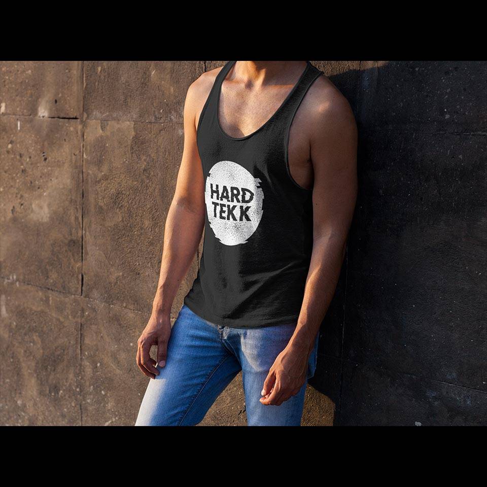 Hardtekk Circle Tank Top (schwarz)
