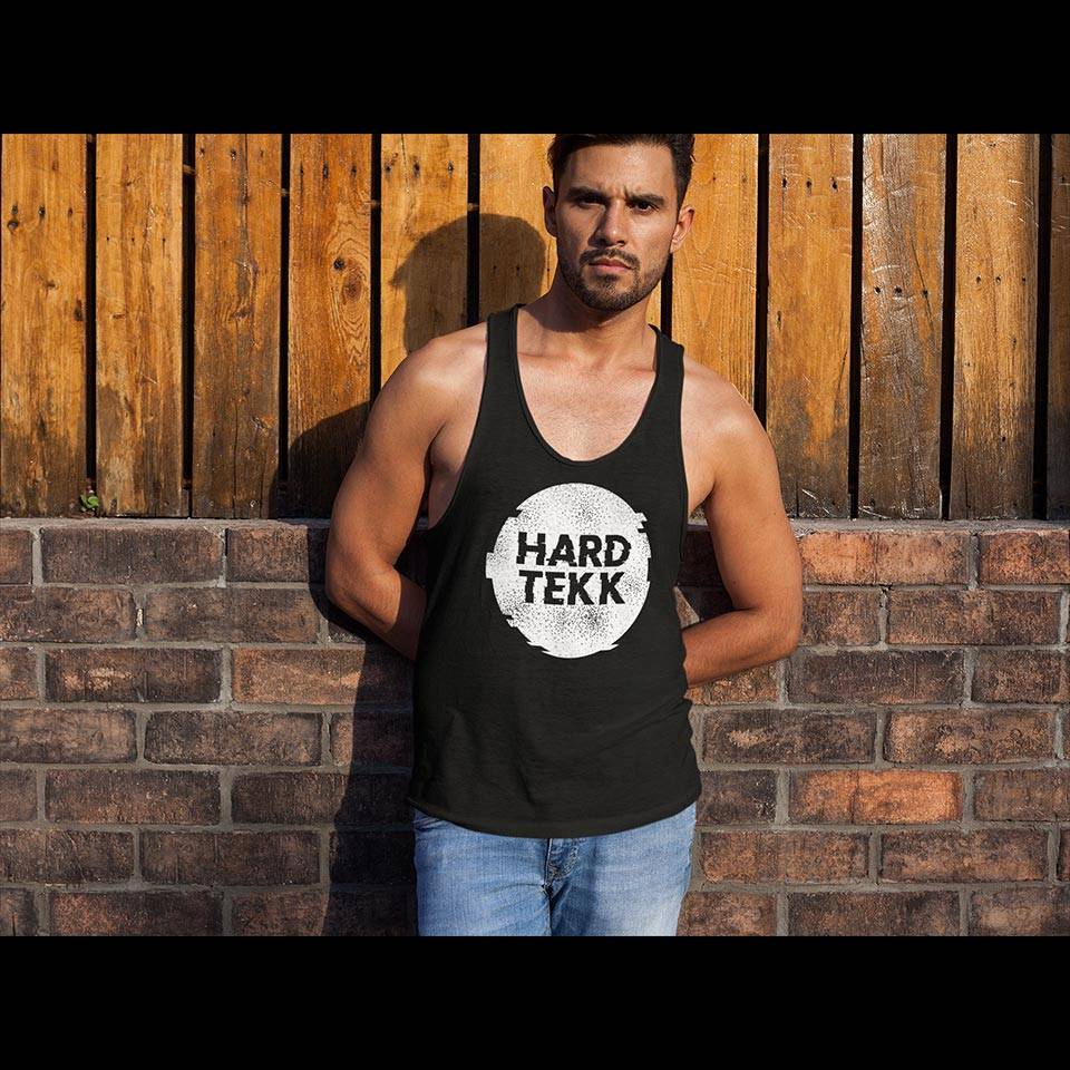 Hardtekk Circle Tank Top (schwarz)