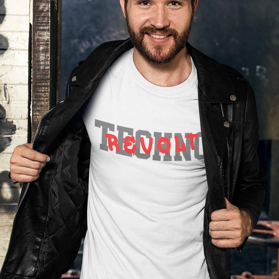 Techno Revolt T-Shirt (schwarz oder weiß / unisex)