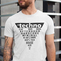 Techno Triangle Premium T-Shirt (schwarz oder weiß / unisex)