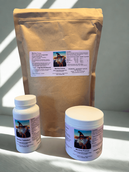 Merlins Basenpulver – Mineralstoff-Mischung zur Unterstützung des Säure-Basen-Haushalts