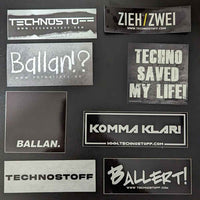 Gemischtes Techno & Rave Sticker Paket Set 🔥