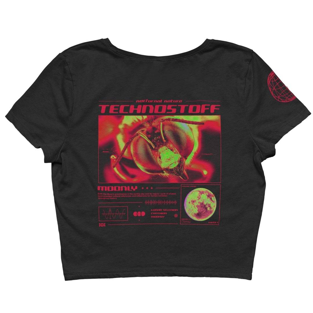 Moon Bee Crop Top (schwarz)