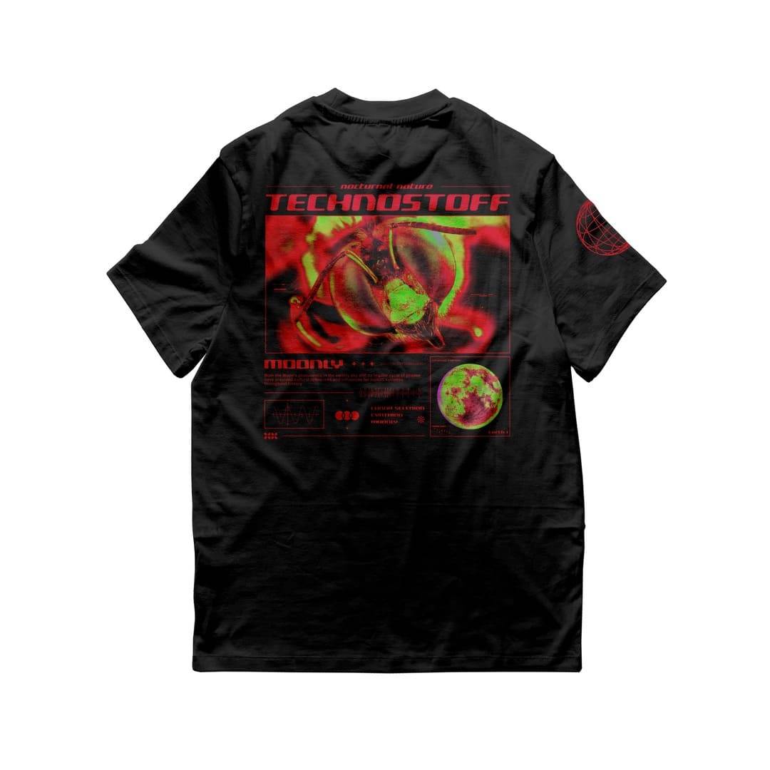 Moon Bee T-Shirt (oversized, unisex, black)