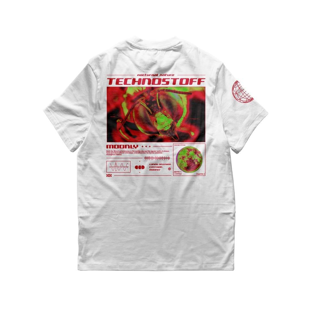 Moon Bee T-Shirt (oversized, unisex, white)