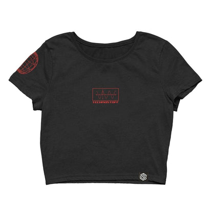 Moon Bee Crop Top (schwarz)