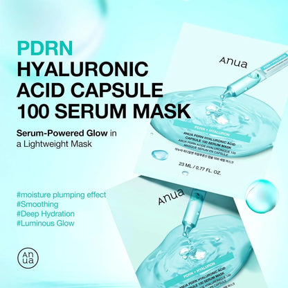 Anua PDRN Hyaluronic Acid Capsule 100 Serum Mask 23ml