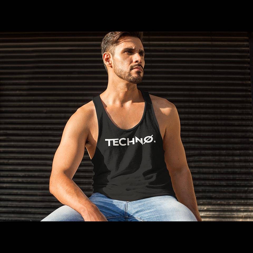 'New Techno' Tank Top (schwarz)
