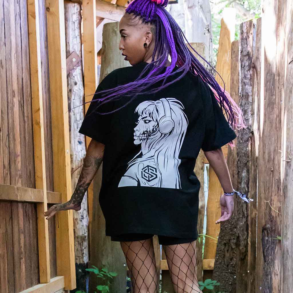 Nocturnal Zombie Ladies Boyfriend T-Shirt (oversize)