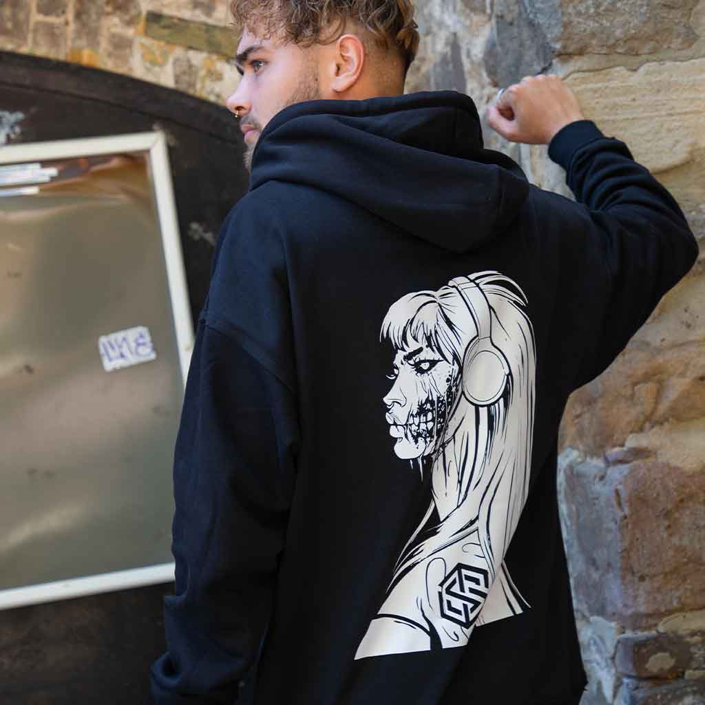 Nocturnal Zombie Oversized Hoodie (unisex)