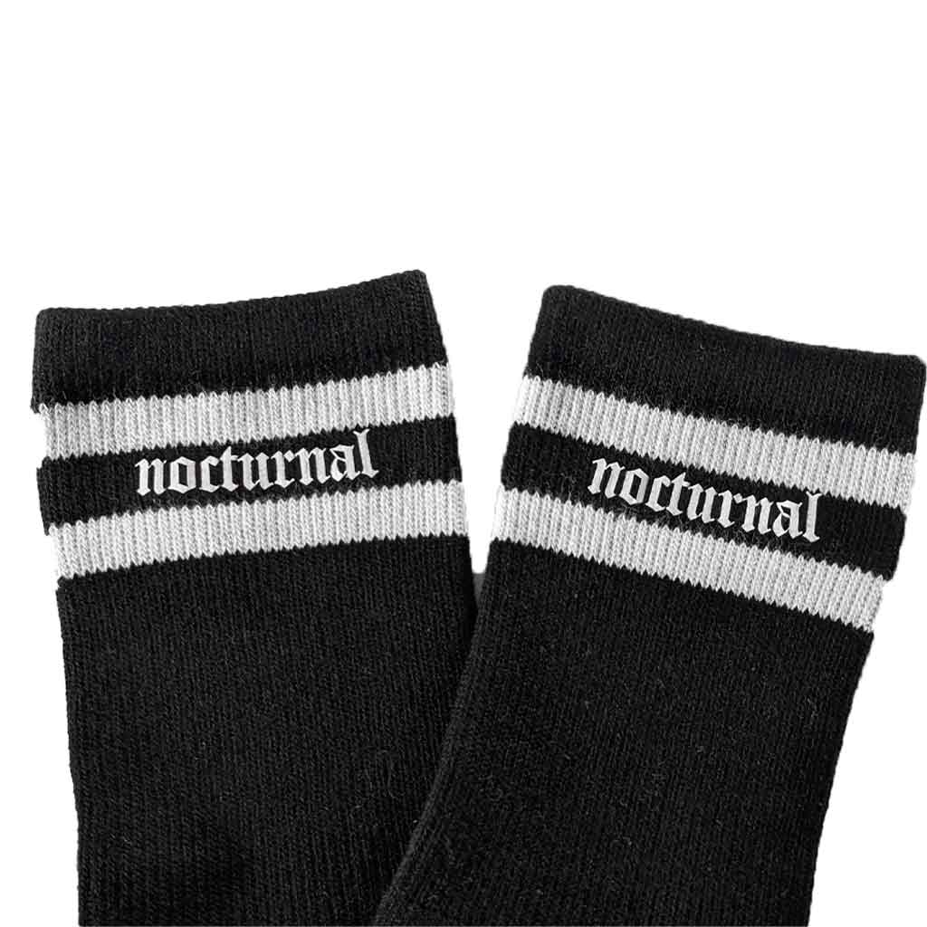 Nocturnal College Socken (schwarz, unisex)