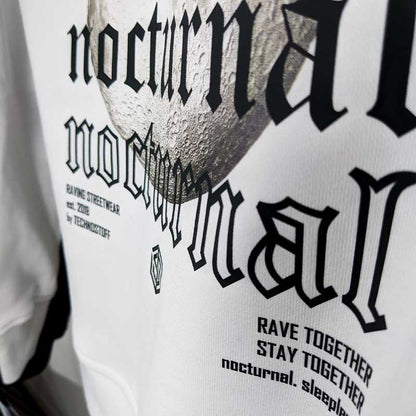 Nocturnal White Premium Hoodie (weiß, unisex)