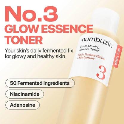 Numbuzin No.3 Super Glowing Essence Toner 200ml
