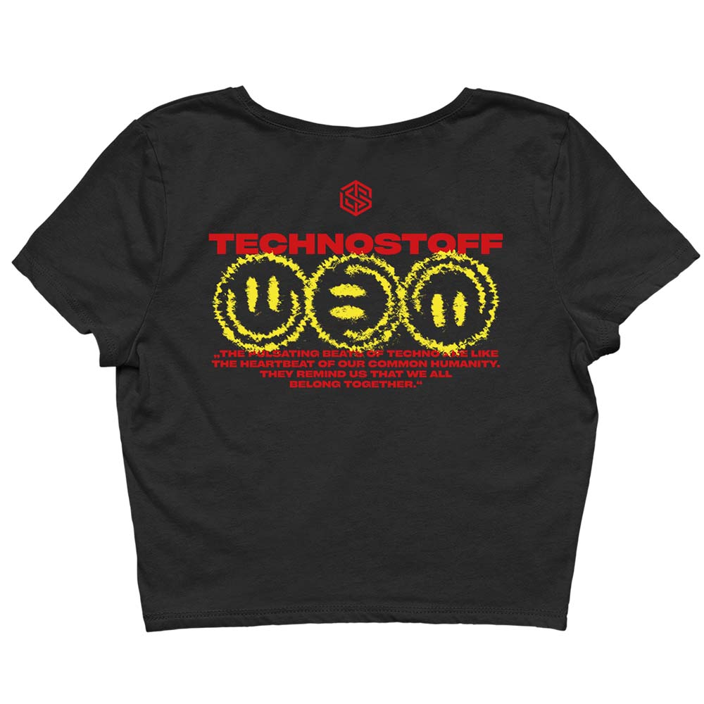 Off Track Crop Top (unisex, schwarz)