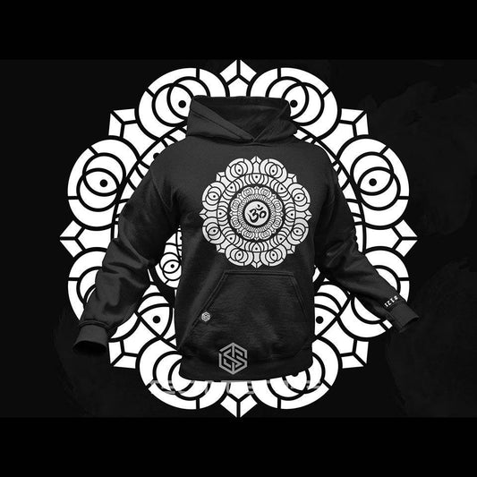 Om Mandala Premium Hoodie (schwarz)