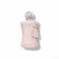 Parfums de Marly Delina Eau de Parfum, matter rosa Flakon mit silberner Kugelkappe und rosa Quasten